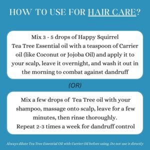 how to use tea tree oil for hair