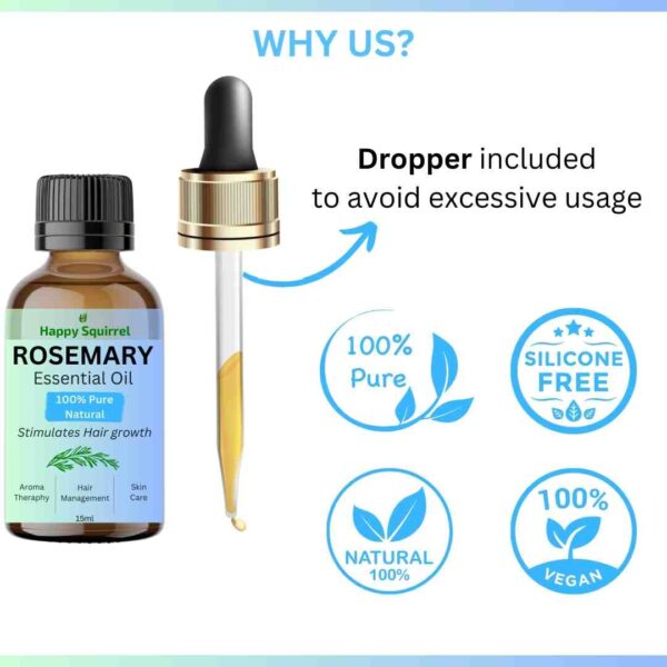 Why to use Happy Squirrel Rosemary Essential Oil
