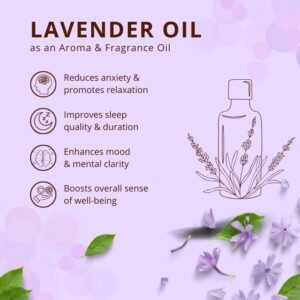 Lavender oil for home fragrance and aromatherapy